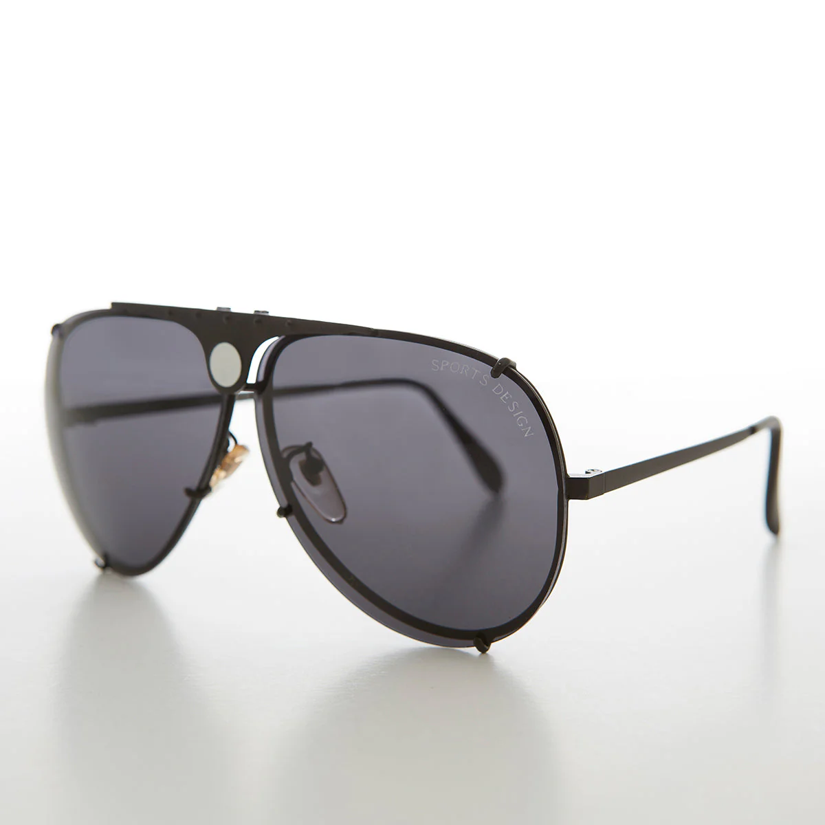 Aviator Sunglass with Interchangeable Clear Lens -  Iberian - Image 2