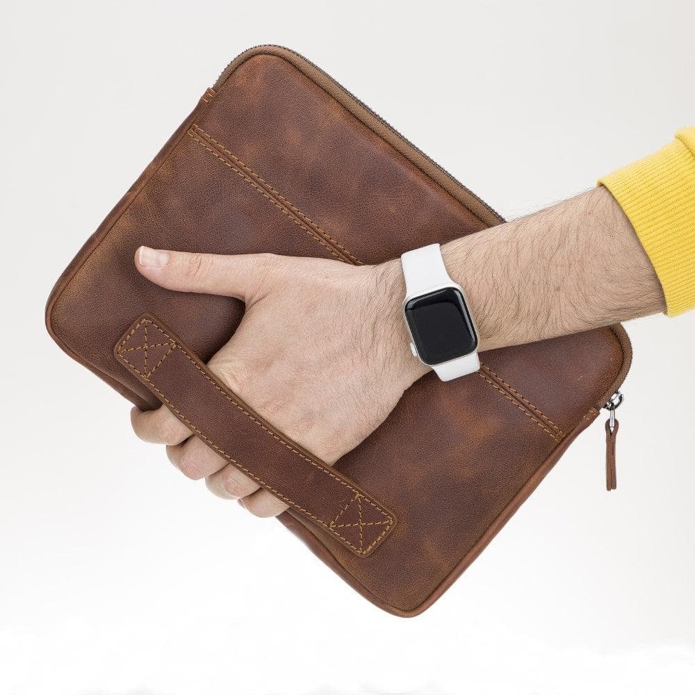 Awe Slim Leather Laptop / Tablet Bag - Image 5