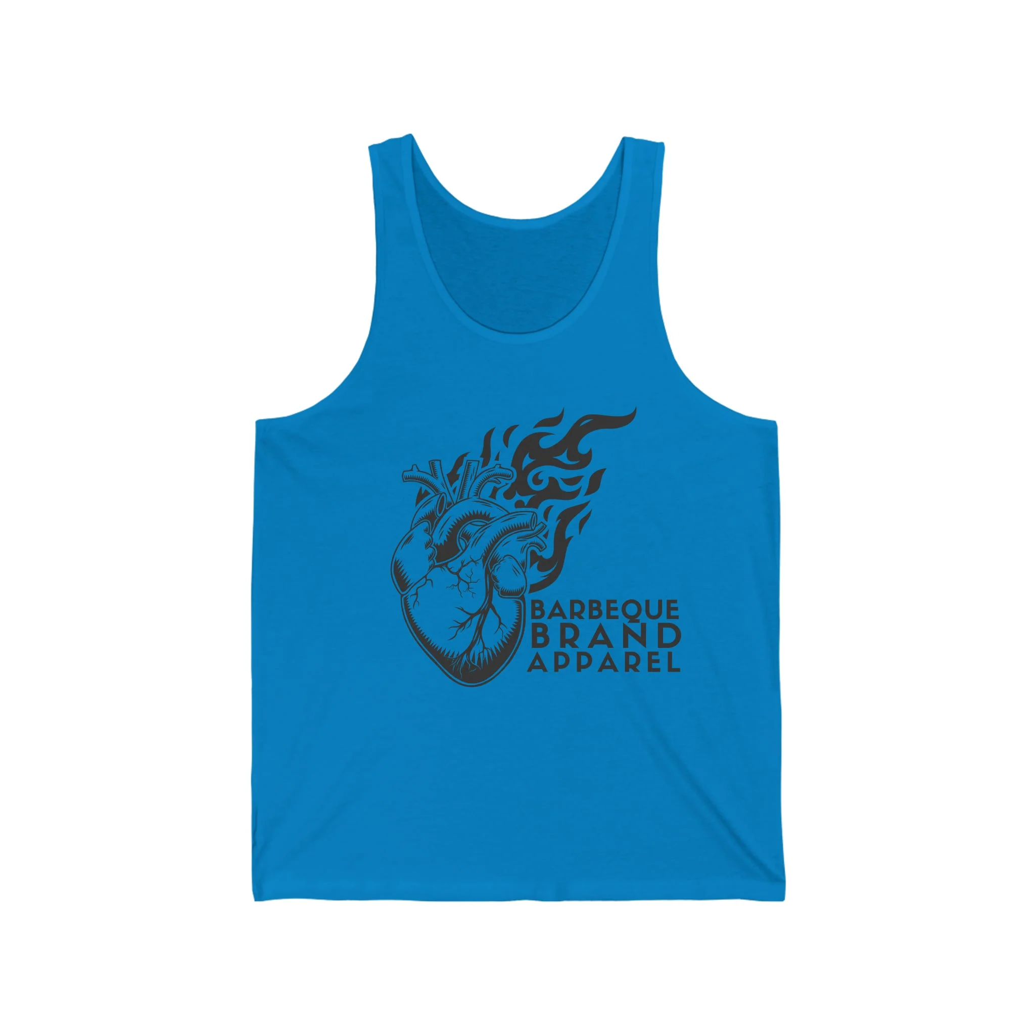 Barbeque Brand Heart on Fire Ladies Workout Tank