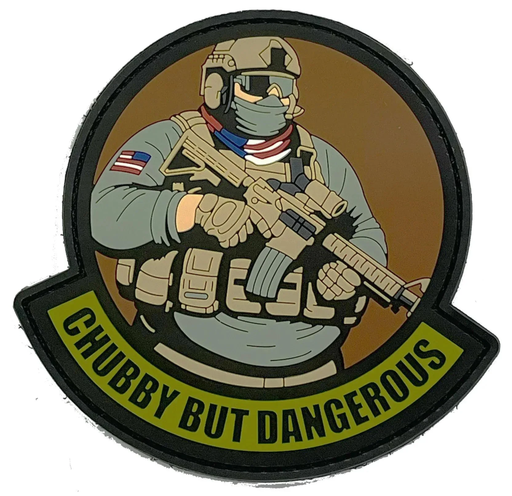 'Big Bubba' - Chubby But Dangerous - OCP 4" PVC Patch - Meal Team 6 Member - Image 2