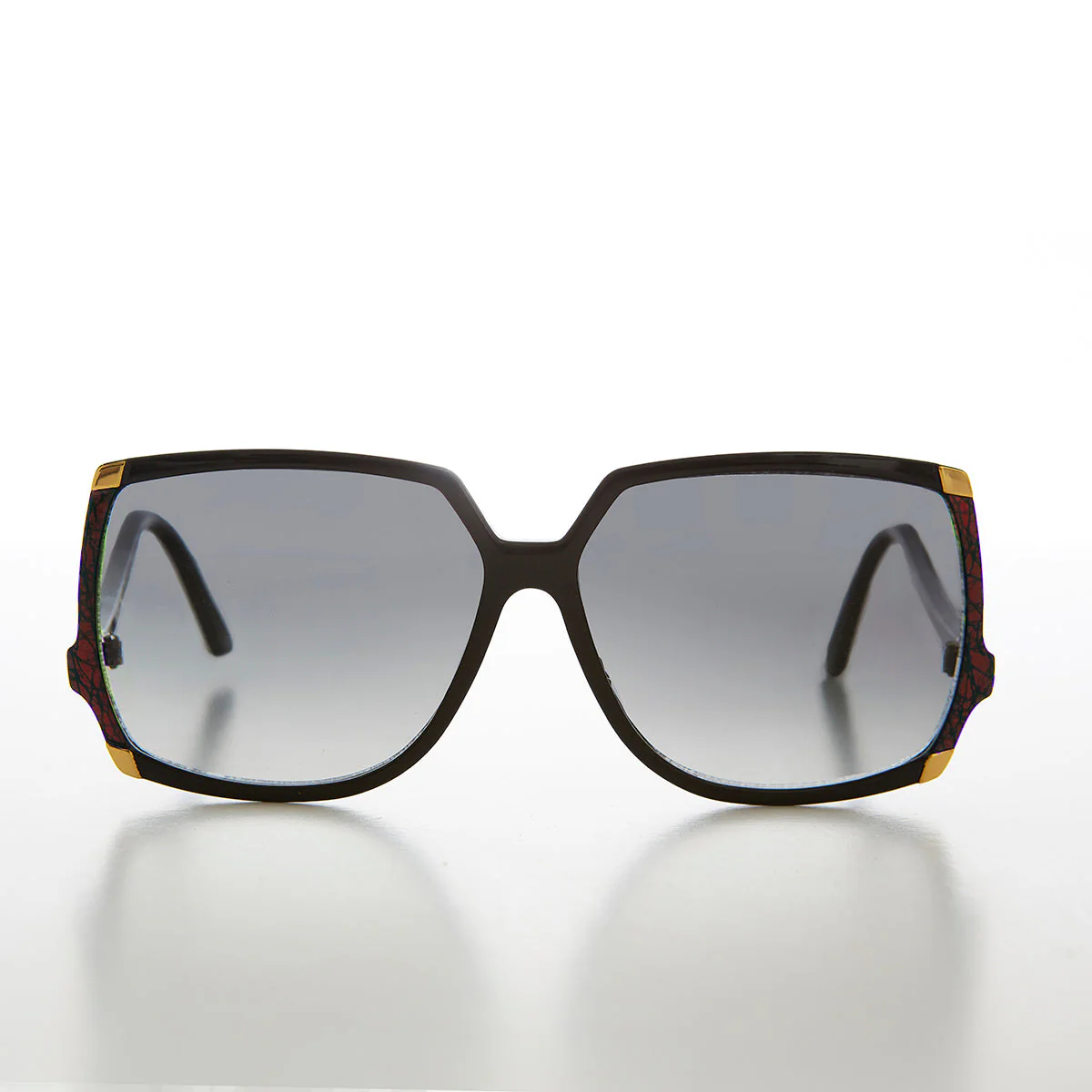 Big Square Women's Vintage Sunglass - Dee - Image 2