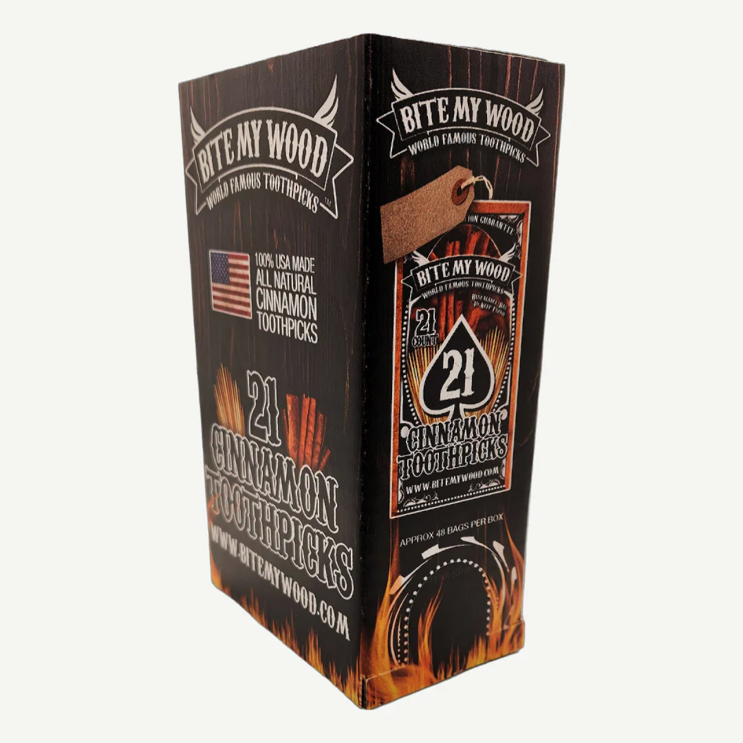BiteMyWood 21 qty Bag 48 Pack Point Of Sale Counter Store Retail Display 1 Box Purchase - Image 3