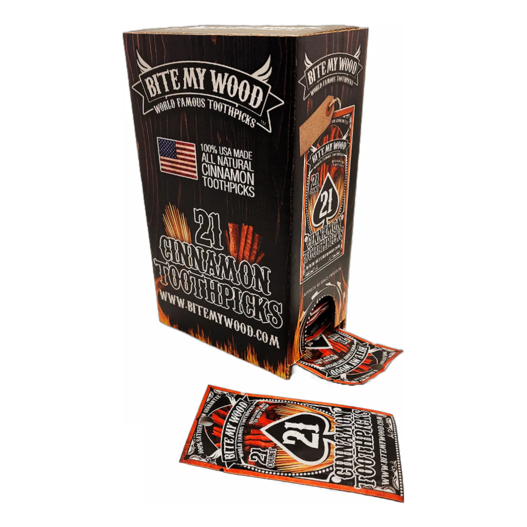 BiteMyWood 21 qty Bag 48 Pack Point Of Sale Counter Store Retail Display 1 Box Purchase - Image 6