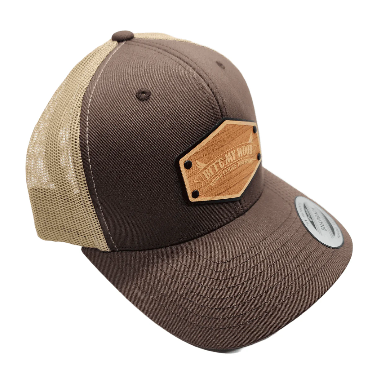 BiteMyWood Curved Bill Snapback Trucker Hats Available In 5 Colors from Union Standard - Image 3