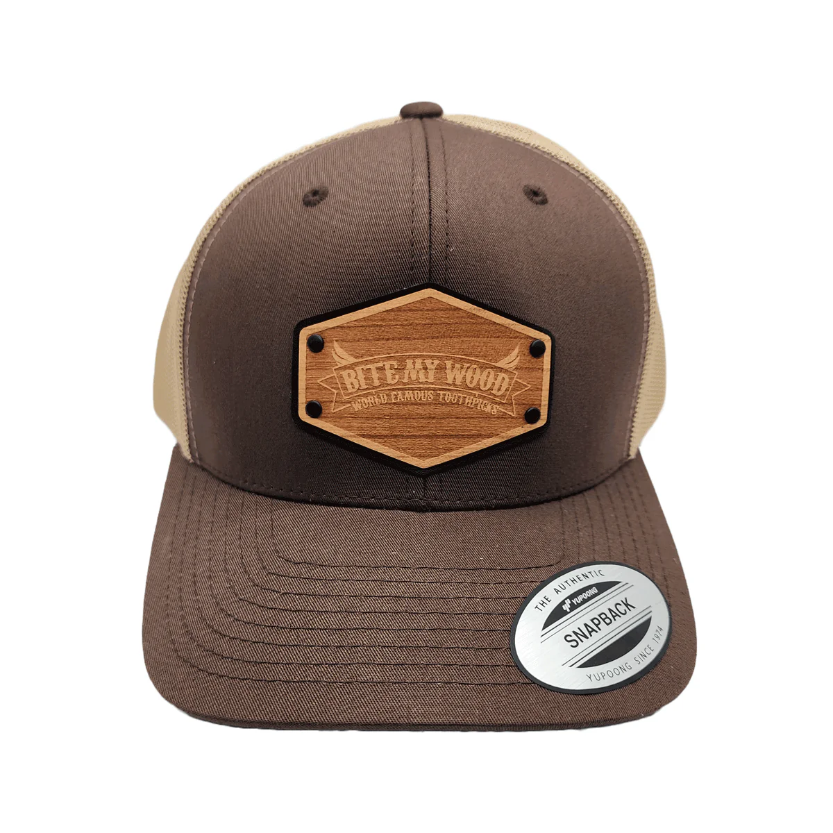 BiteMyWood Curved Bill Snapback Trucker Hats Available In 5 Colors from Union Standard - Image 4