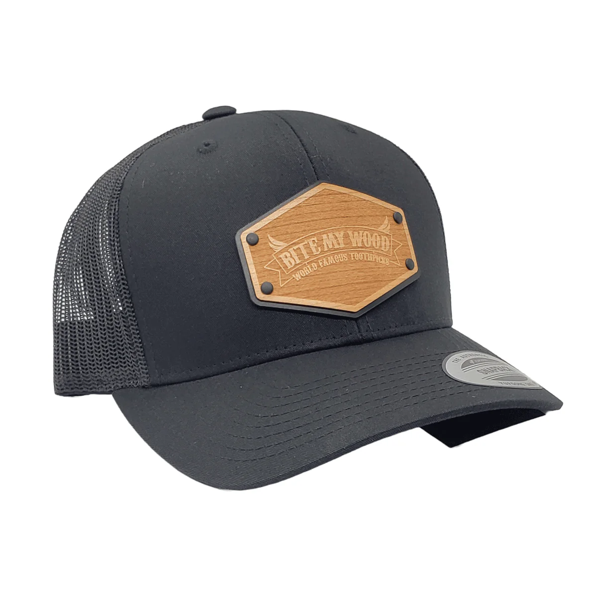 BiteMyWood Curved Bill Snapback Trucker Hats Available In 5 Colors from Union Standard - Image 7