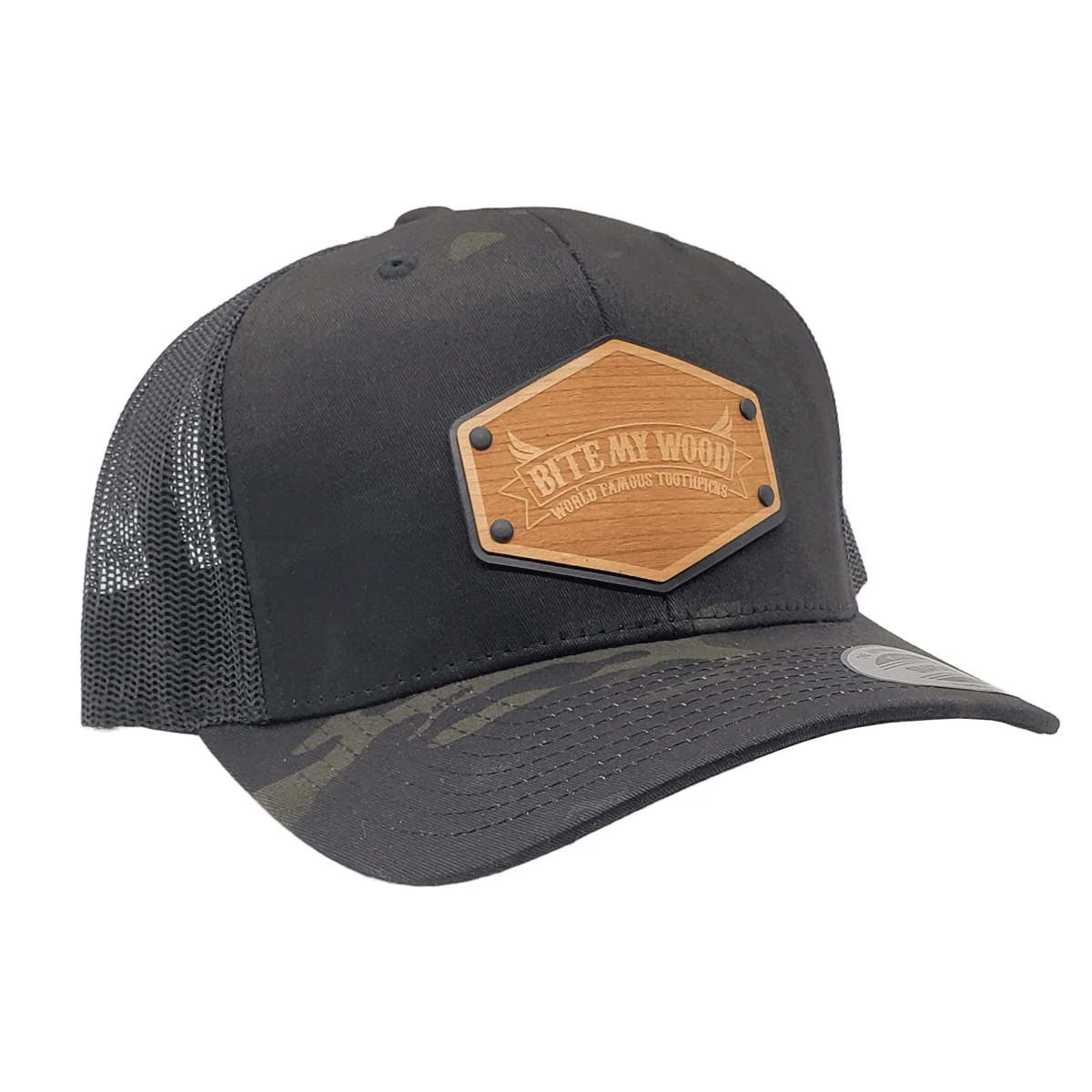 BiteMyWood Curved Bill Snapback Trucker Hats Available In 5 Colors from Union Standard - Image 9