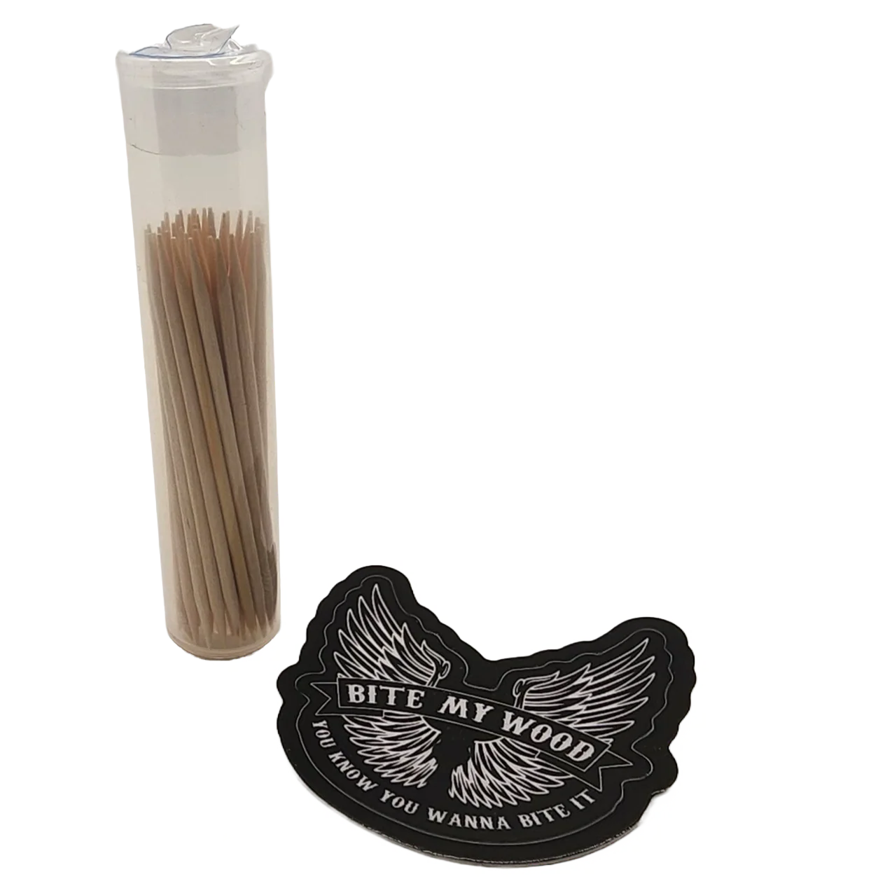 36 Qty Unflavored Birchwood Toothpicks in Plastic Tubes - Image 5