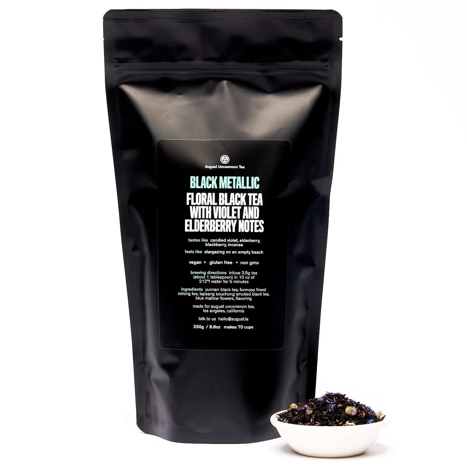 Black Metallic - Violet Elderberry Black Tea - Image 5