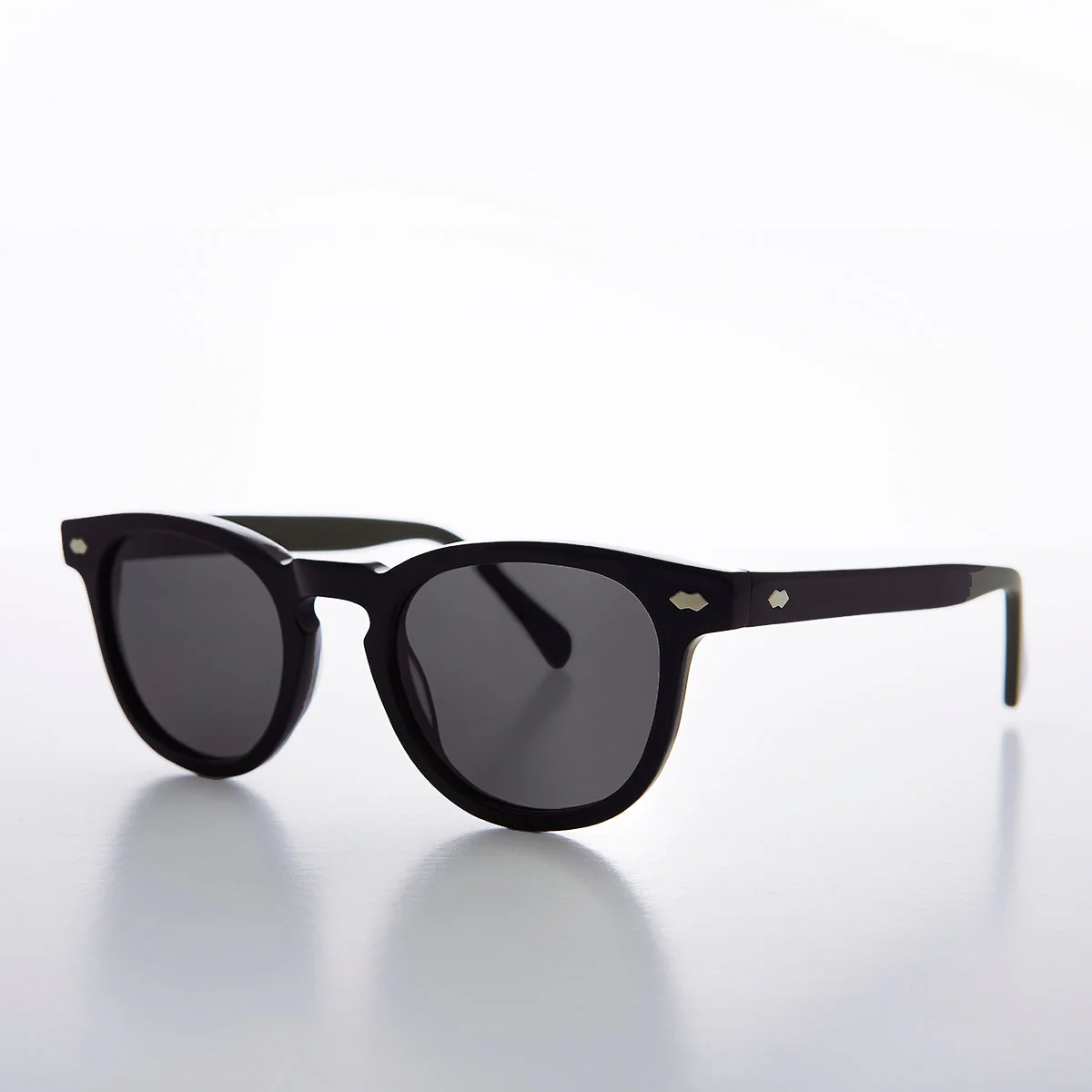 Black Polarized Square Sunglass - Benson - Image 2