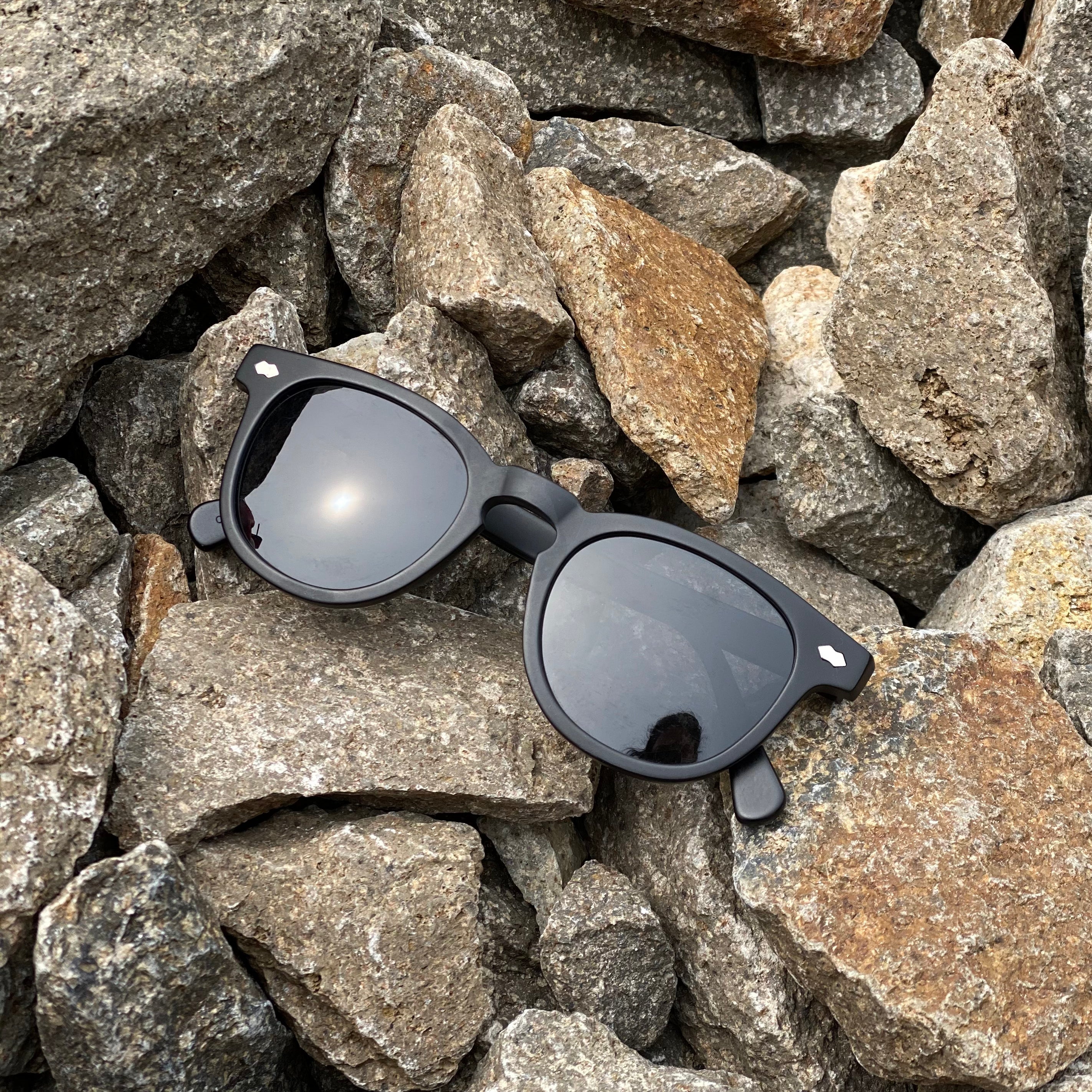 Black Polarized Square Sunglass - Benson - Image 6