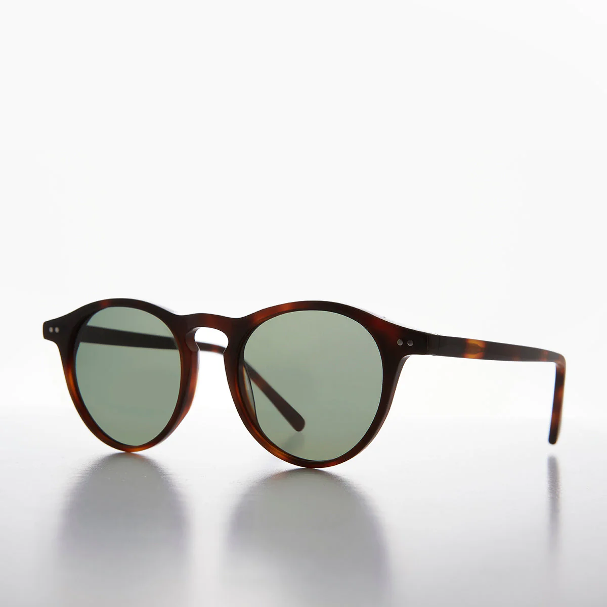 Brown Tortoise Polarized Round Sunglass - Rodgers - Image 3