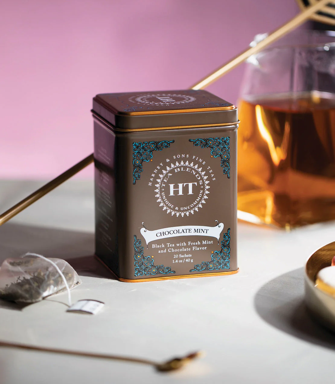 Chocolate Mint, HT Tin of 20 Sachets - Image 2
