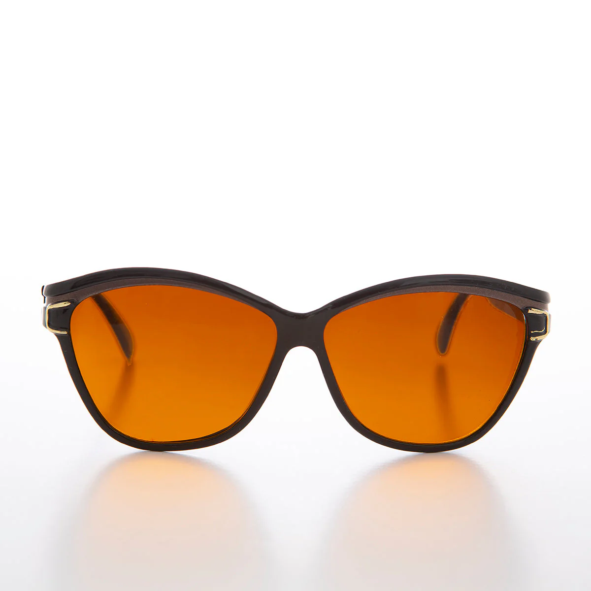 Chunky Black Frame Women's Deadstock Sunglass - Margot - Image 3