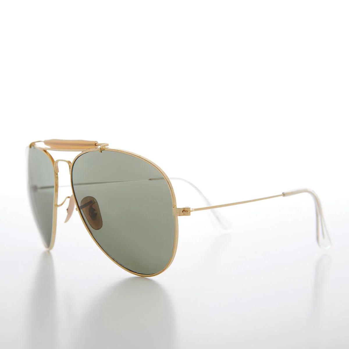 Classic Brow Bar Gold Pilot Sunglasses - Olmos - Image 2