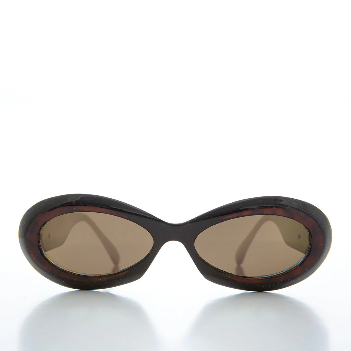 Classic Chunky Oval Women's Sunglasses - Alicia - Image 4