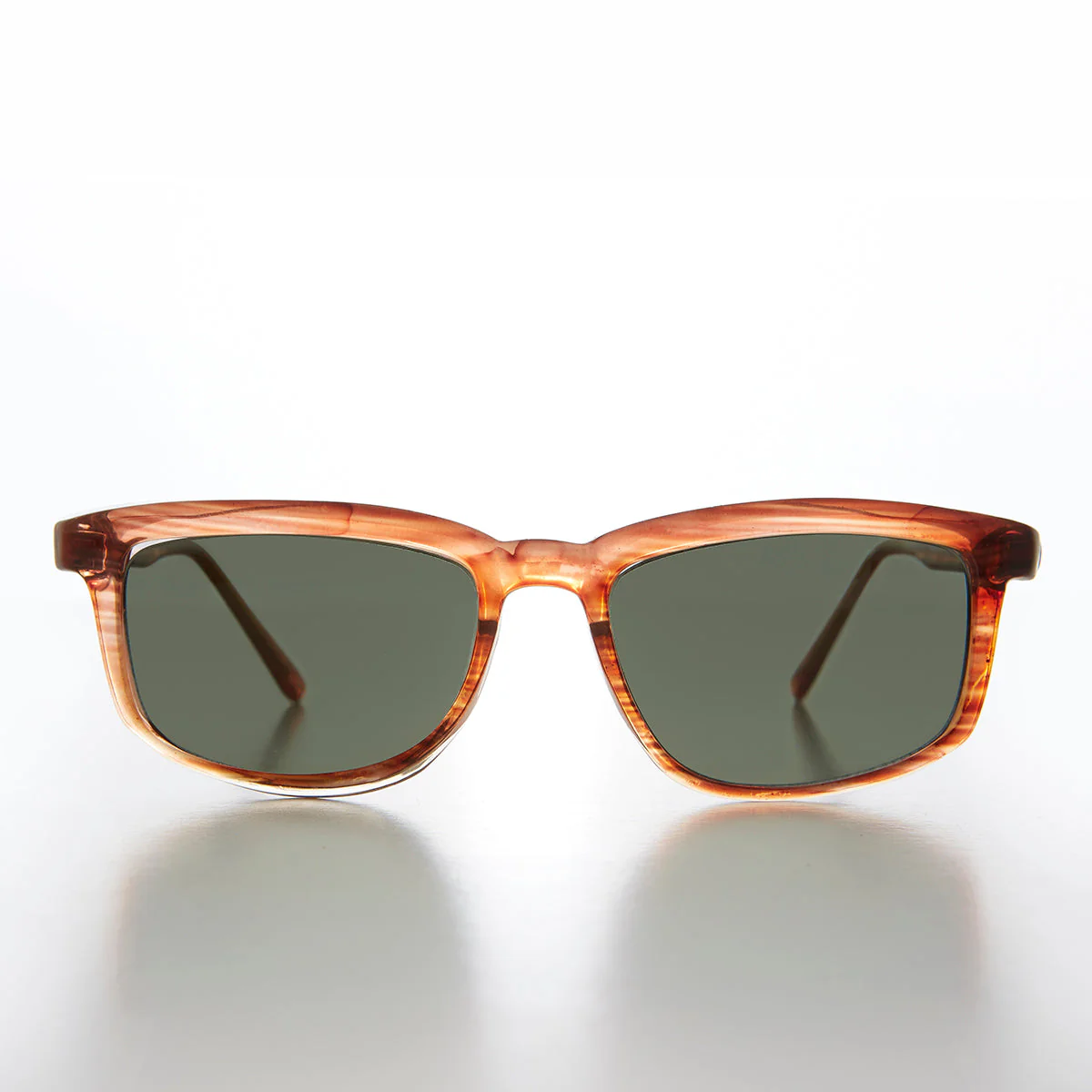Classic Nerd Rectangular Vintage Sunglass - Godard - Image 3