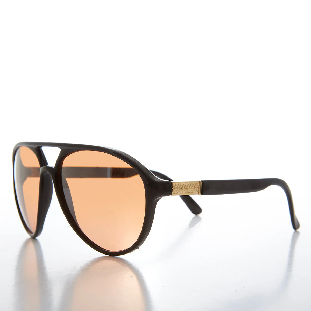 Classic Pilot Sunglasses With Copper Lens - Flores - Image 2