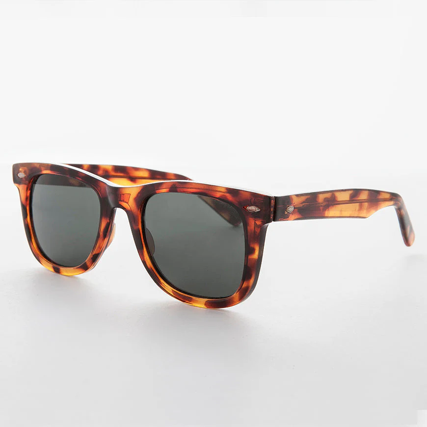 Classic Tortoiseshell Square Sunglasses - Campbell 1 - Image 2