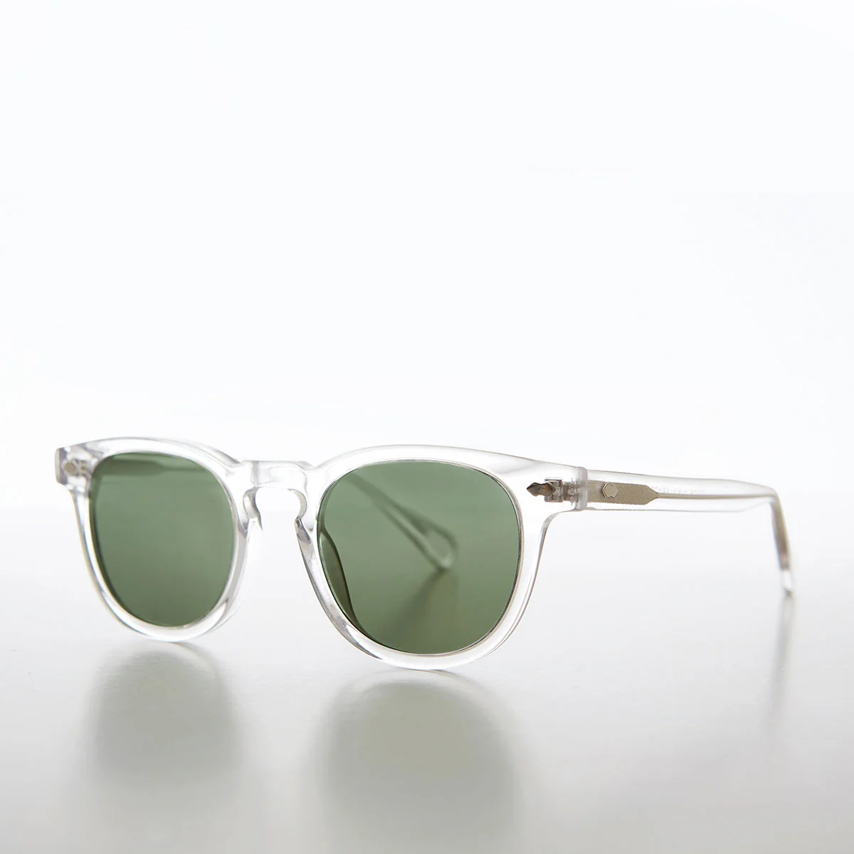 Clear Acetate Polarized Square Sunglass - Benson - Image 2