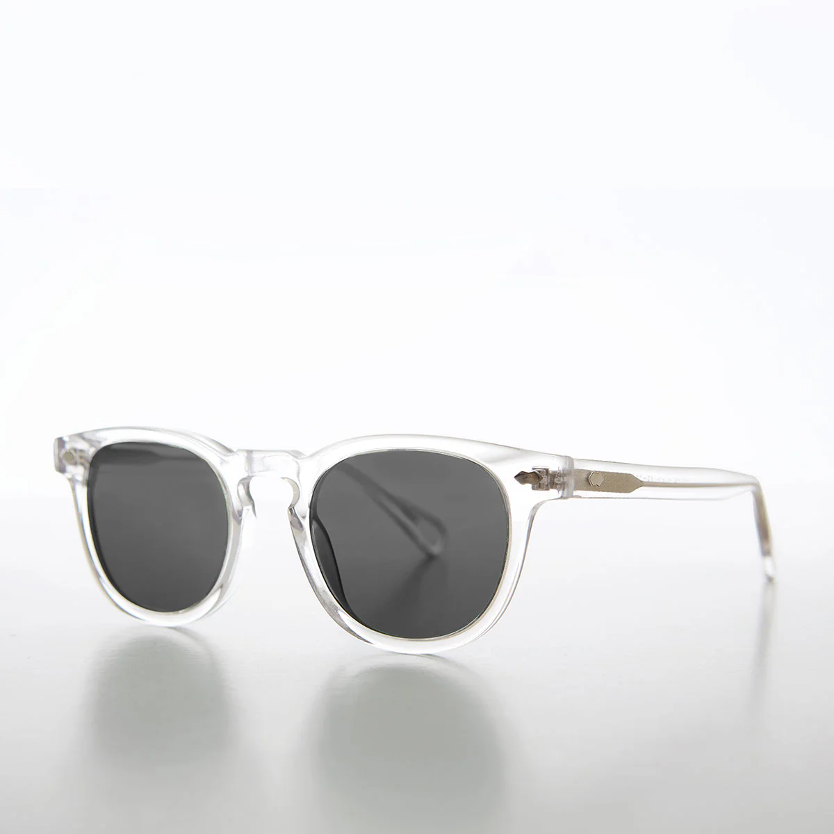 Clear Acetate Polarized Square Sunglass - Benson - Image 4