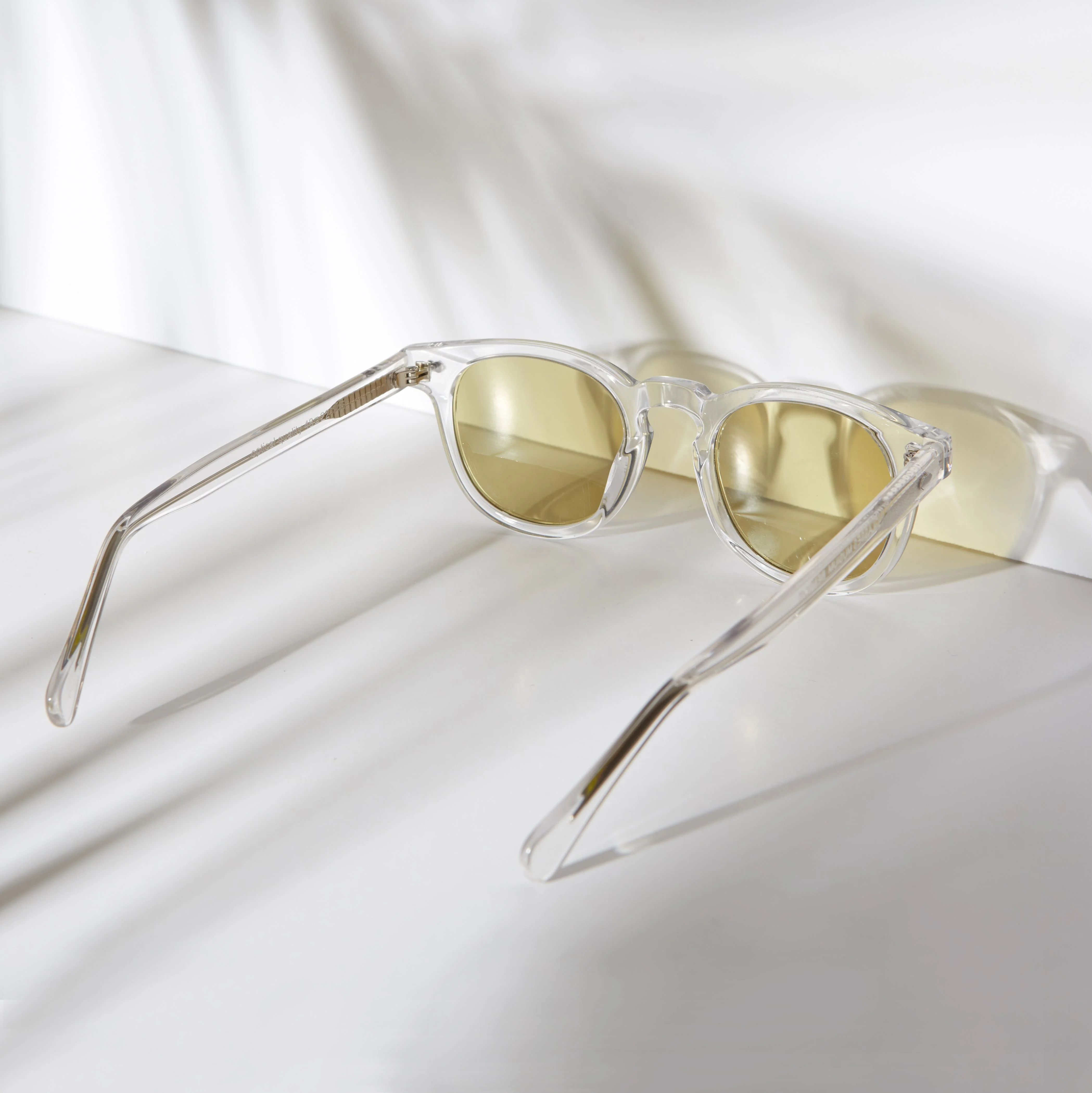 Clear Acetate Square Sunglass with Colored Lenses - Benson - Image 8