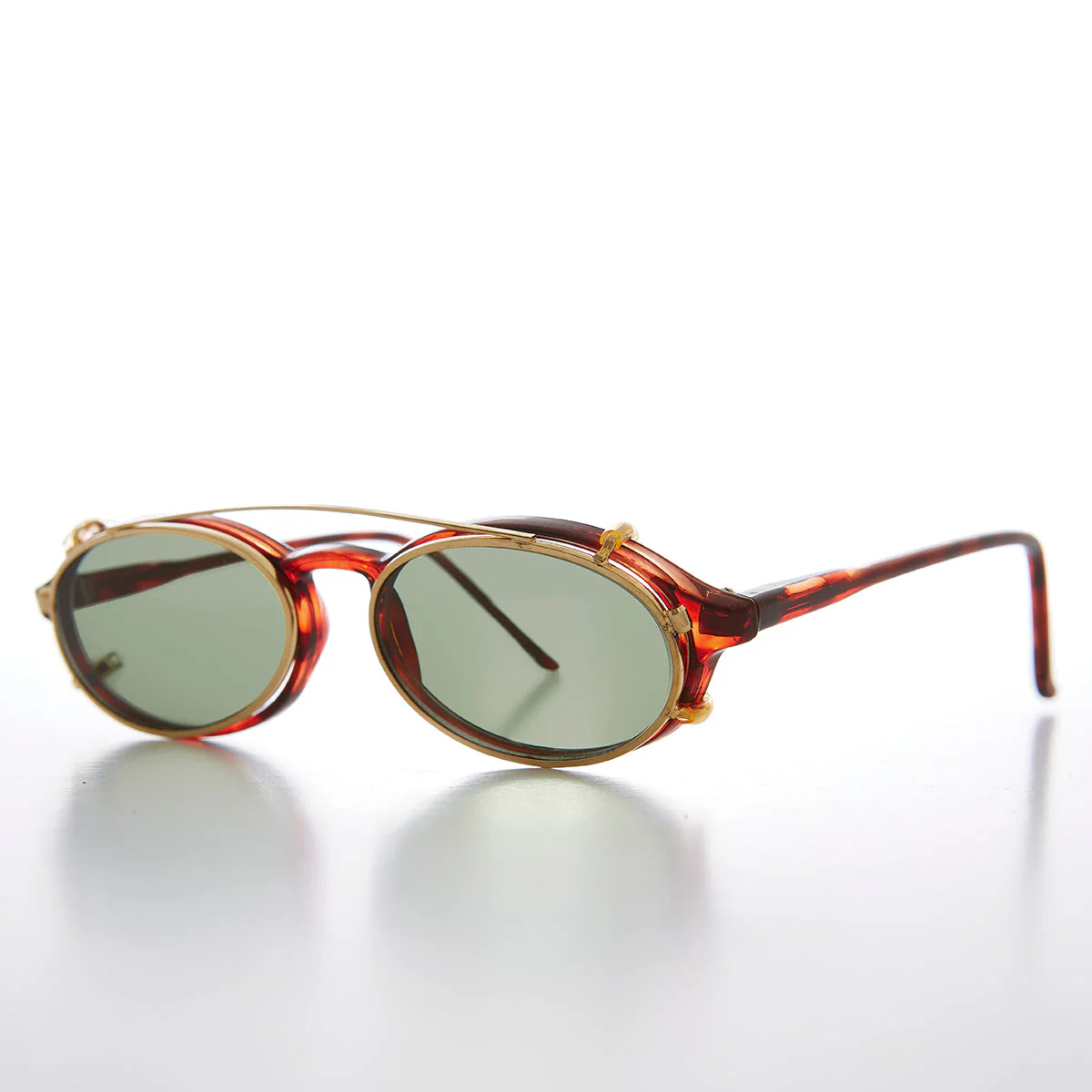 Clip on Aviator Vintage Sunglass - Eckert - Image 2