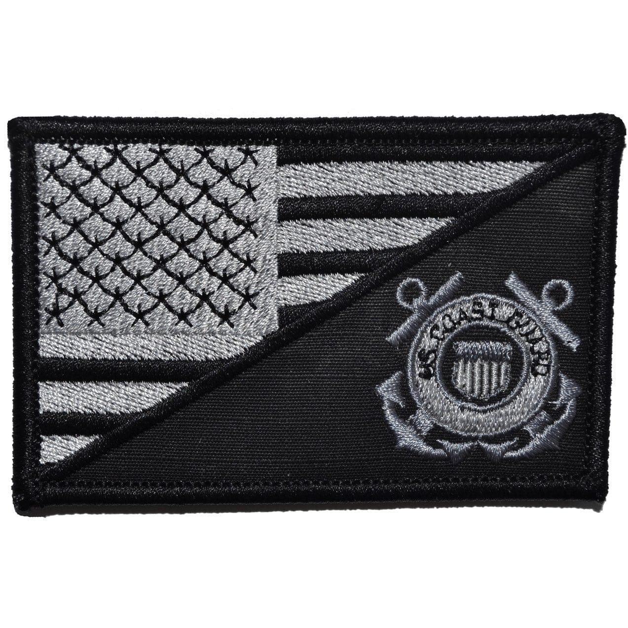 Coast Guard USA Flag - 2.25x3.5 Patch - Image 2