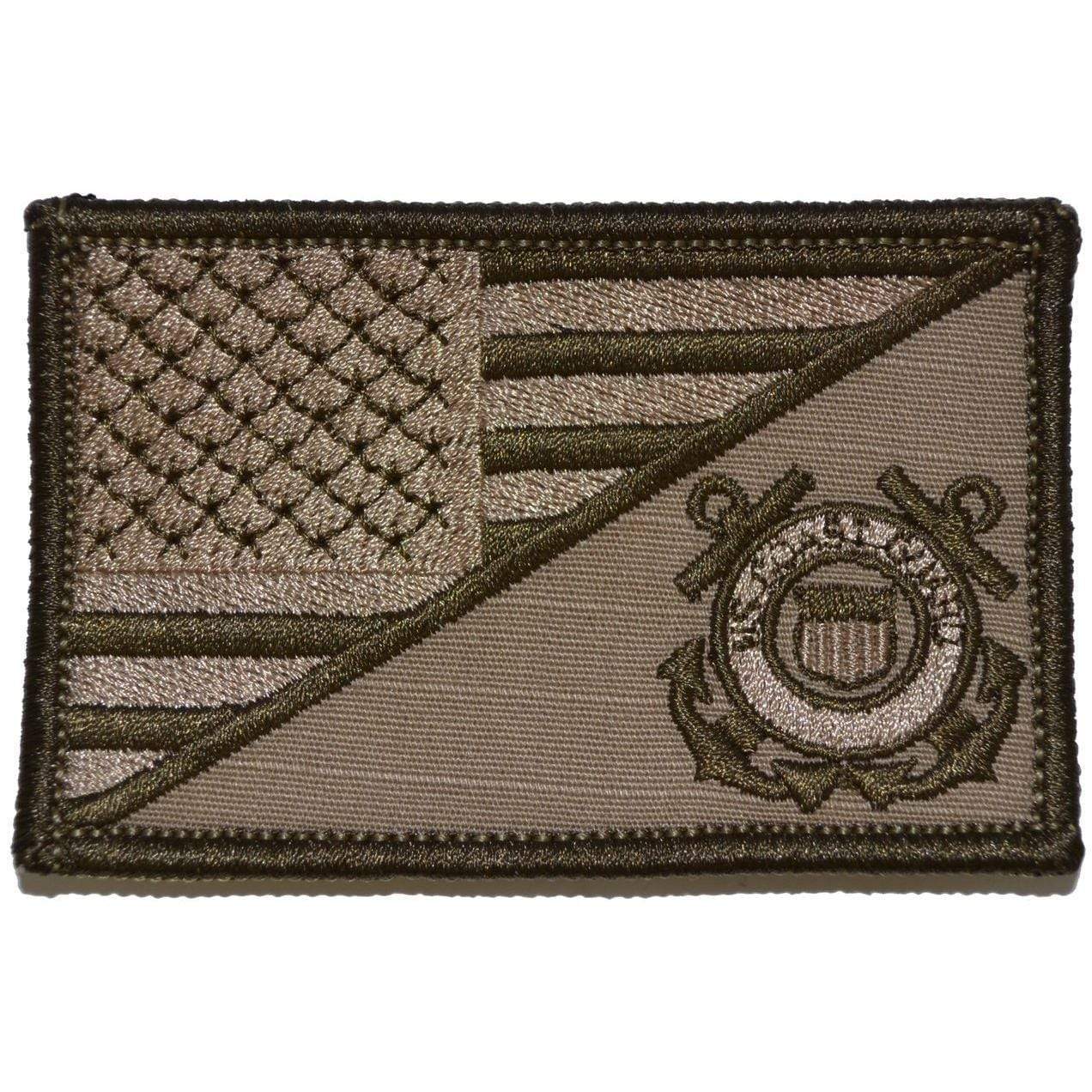 Coast Guard USA Flag - 2.25x3.5 Patch - Image 3