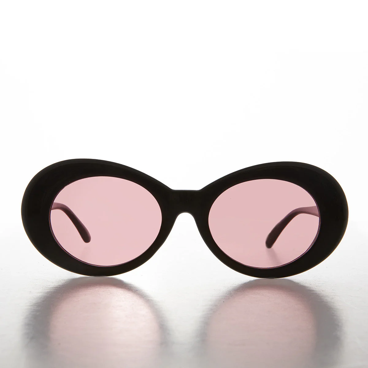 Colored Lens Oval Cat Eye Clout Sunglass - Lulu 4