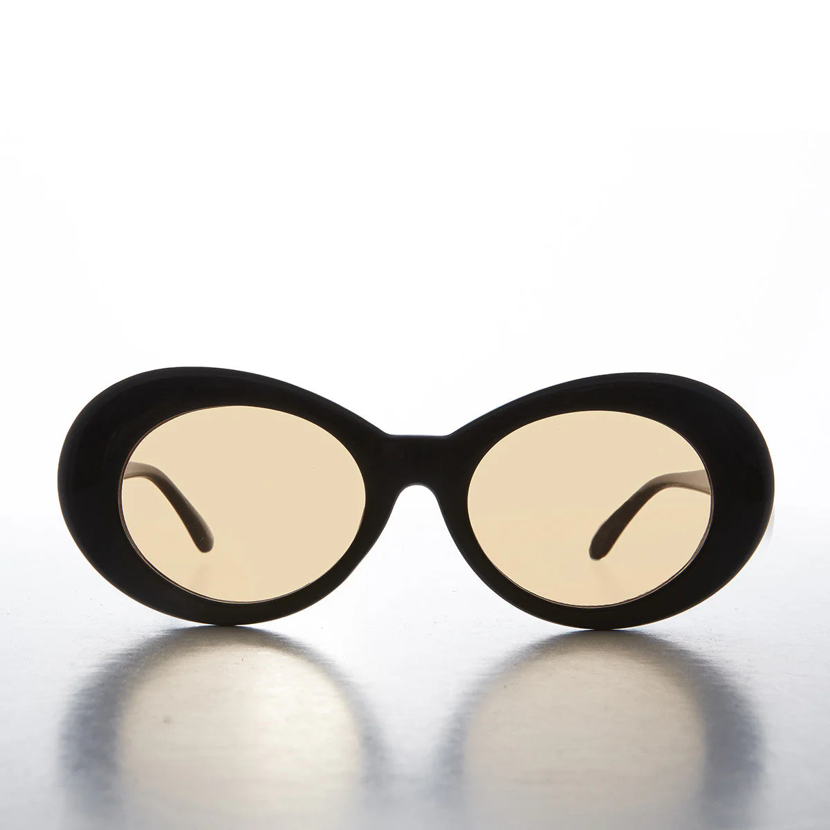 Colored Lens Oval Cat Eye Clout Sunglass - Lulu 4 - Image 3
