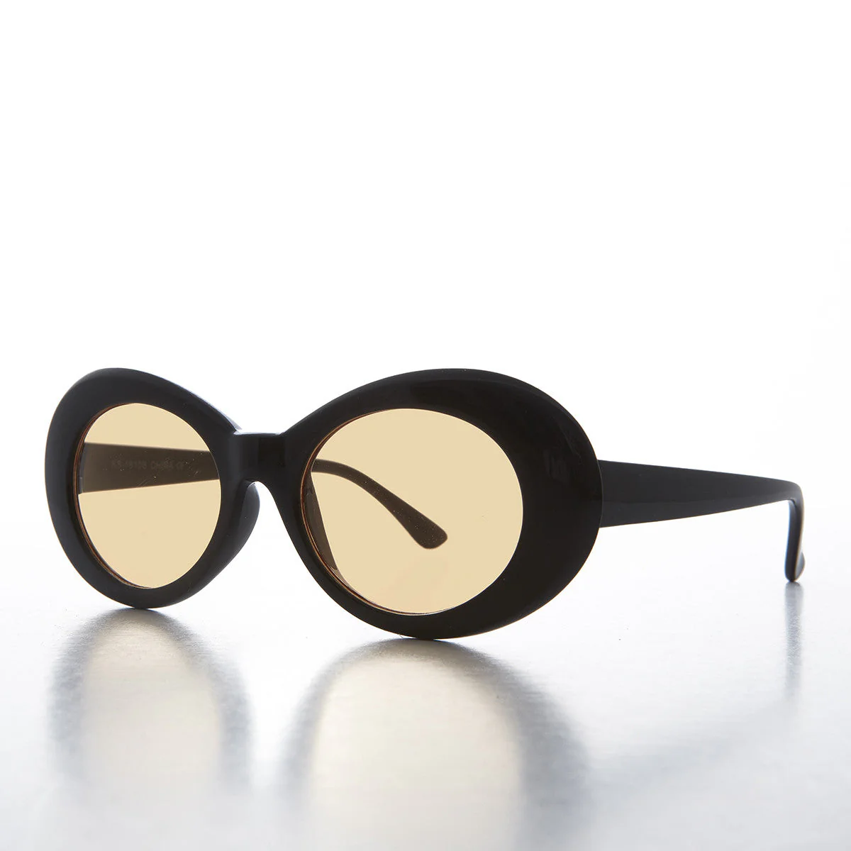 Colored Lens Oval Cat Eye Clout Sunglass - Lulu 4 - Image 4