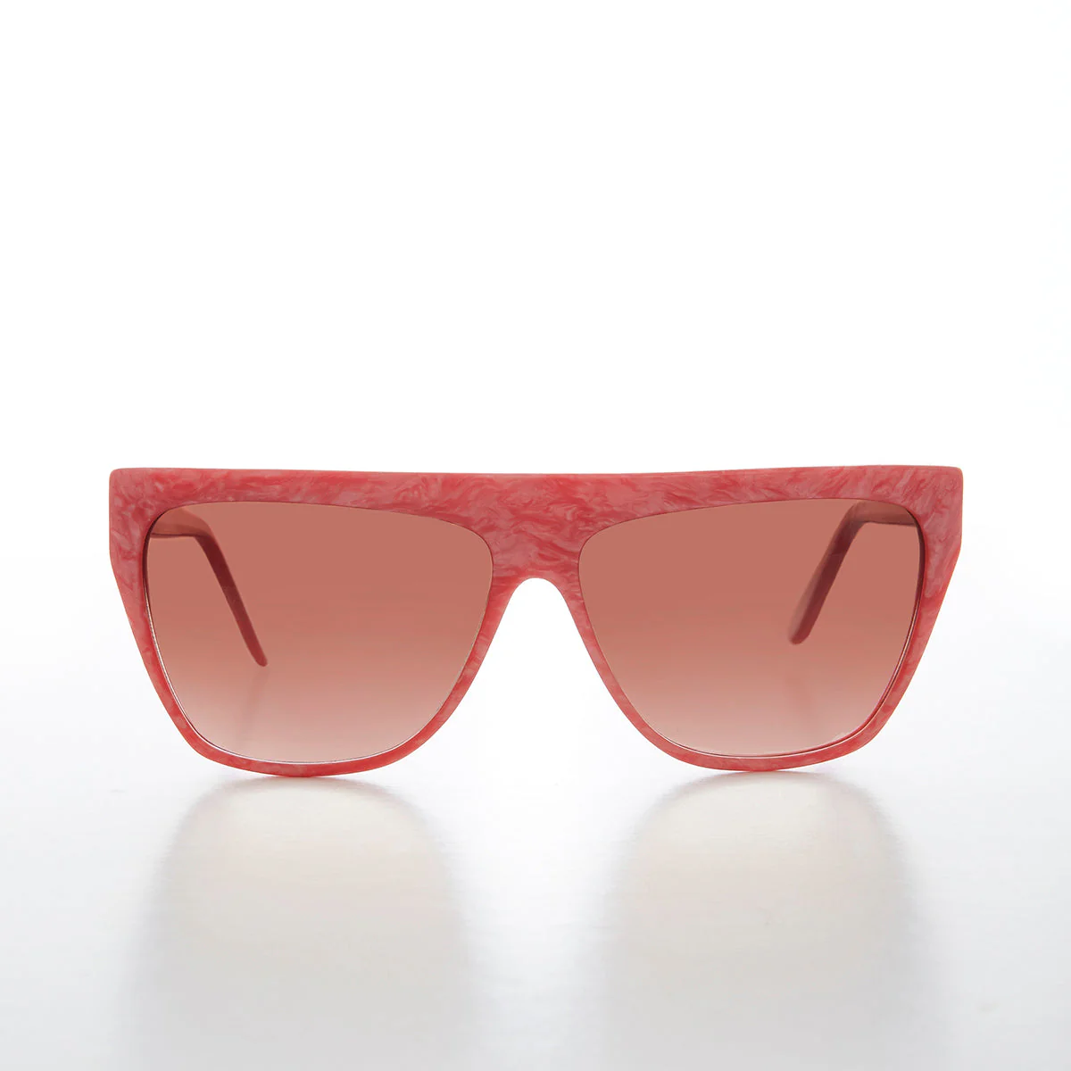 Colorful 80s Flat Top Sunglass - Taffy - Image 2
