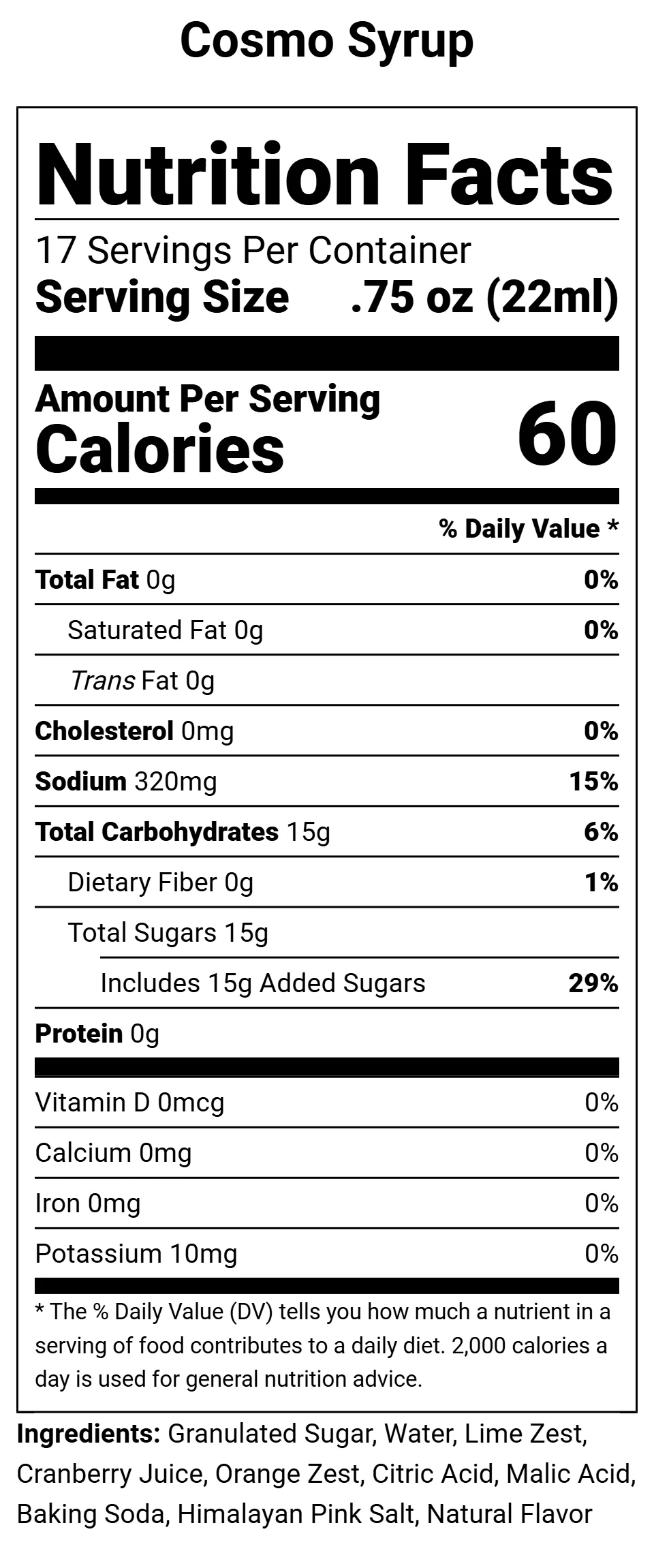 Cosmo Syrup - Image 2