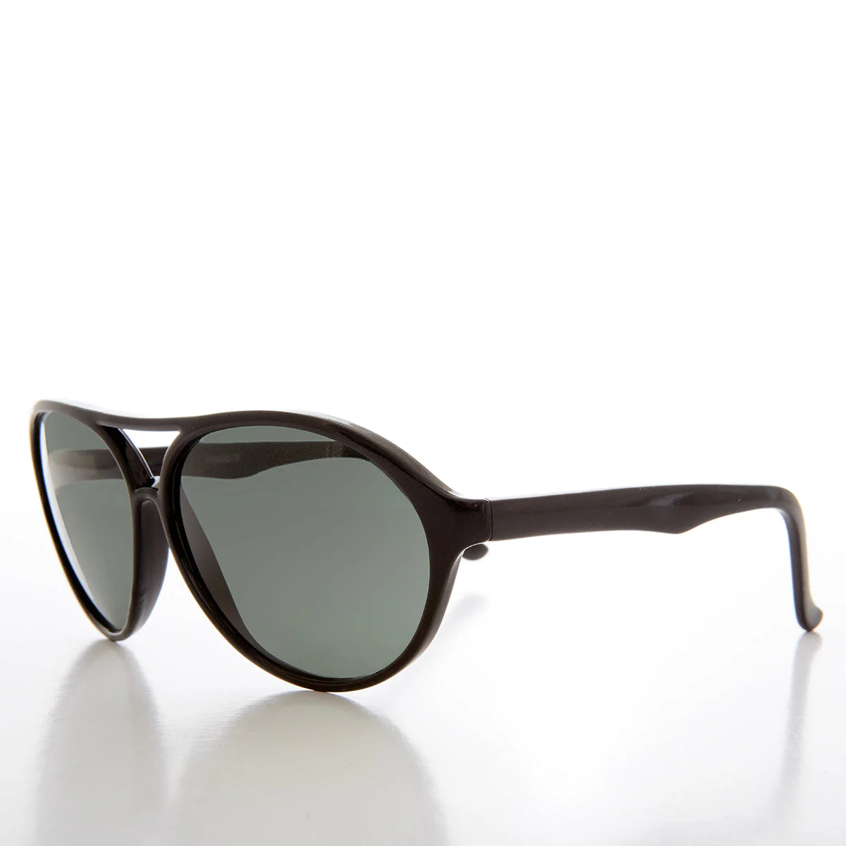 Curved Aviator Sunglass with Glass Lens - Swenson - Image 4