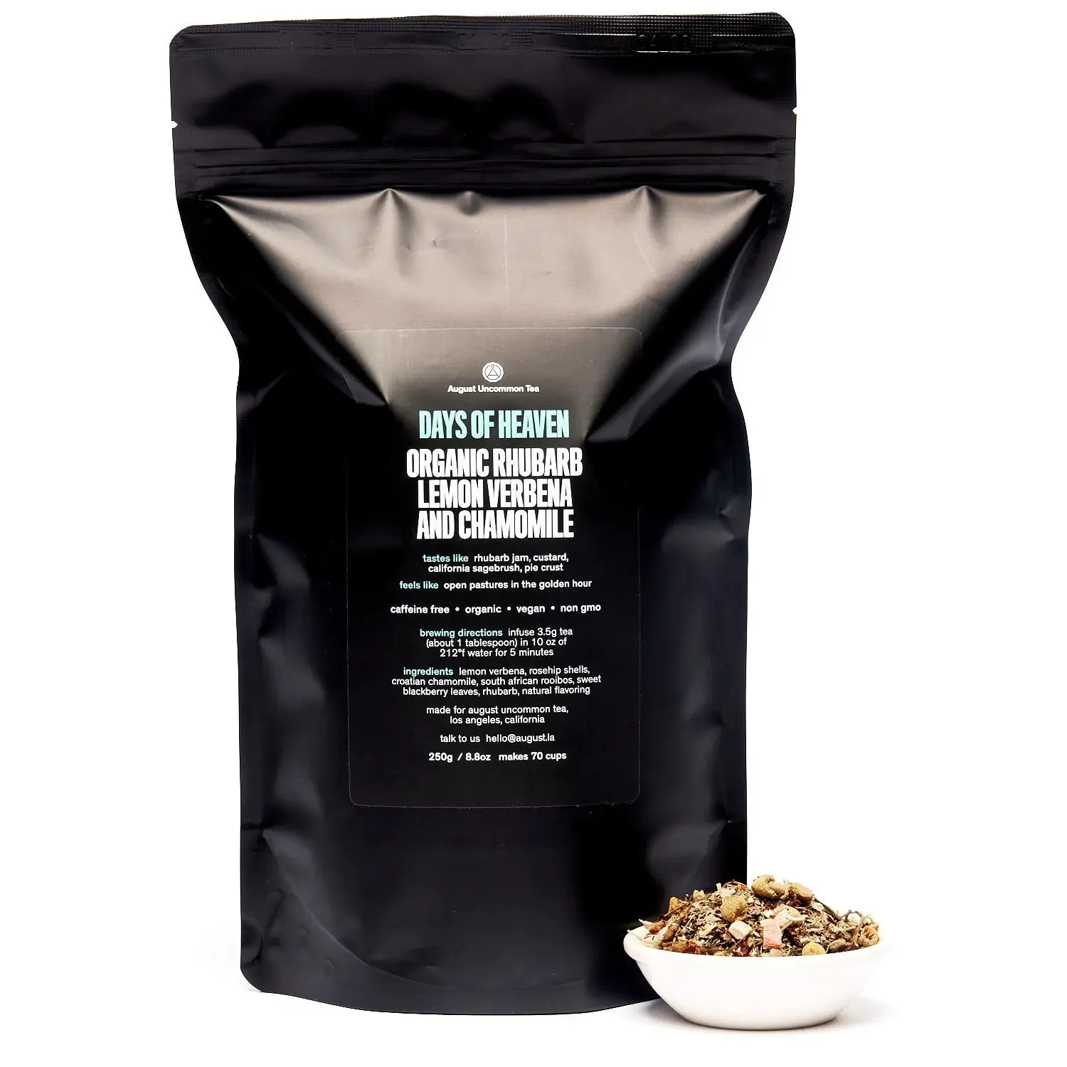 Days of Heaven - Rhubarb Verbena Chamomile Tea (Caffeine Free) - Image 4