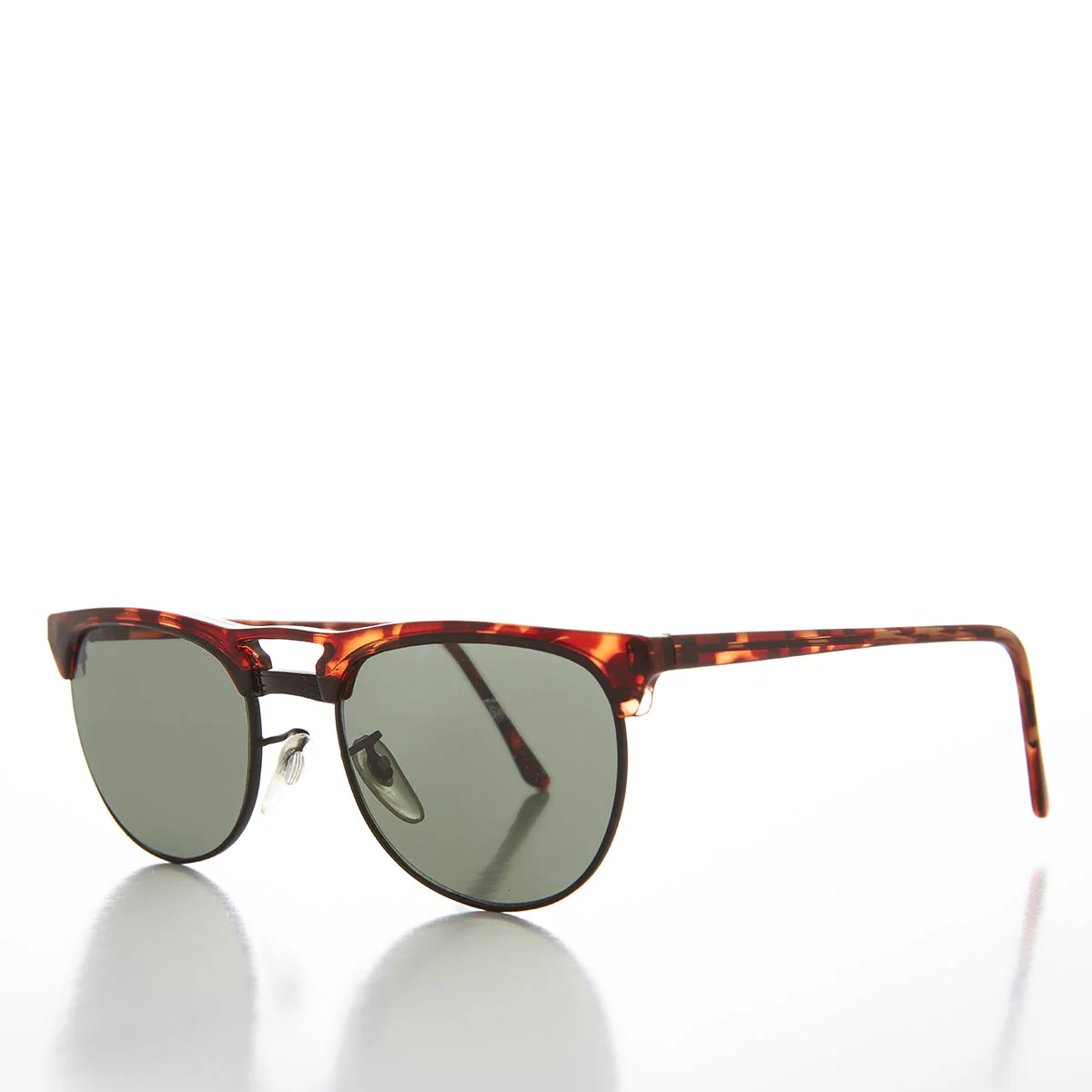 Double Bridge Horn Rim Retro Sunglass - Willis - Image 2