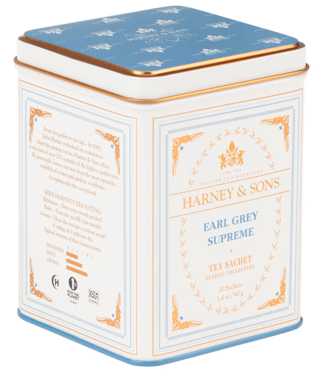 Earl Grey Supreme,  Classic Tin of 20 Sachets - Image 3