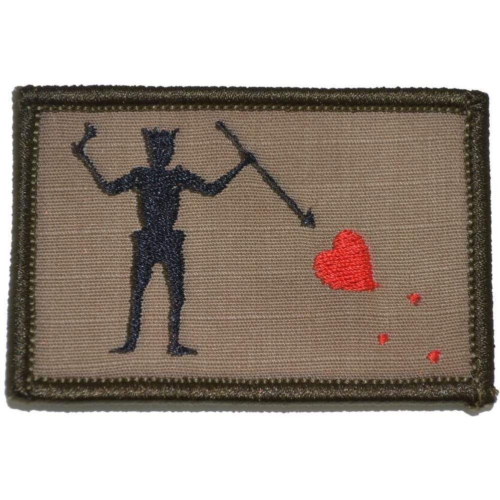 Edward Teach Blackbeard Pirate Flag  - 2x3 Patch - Image 3
