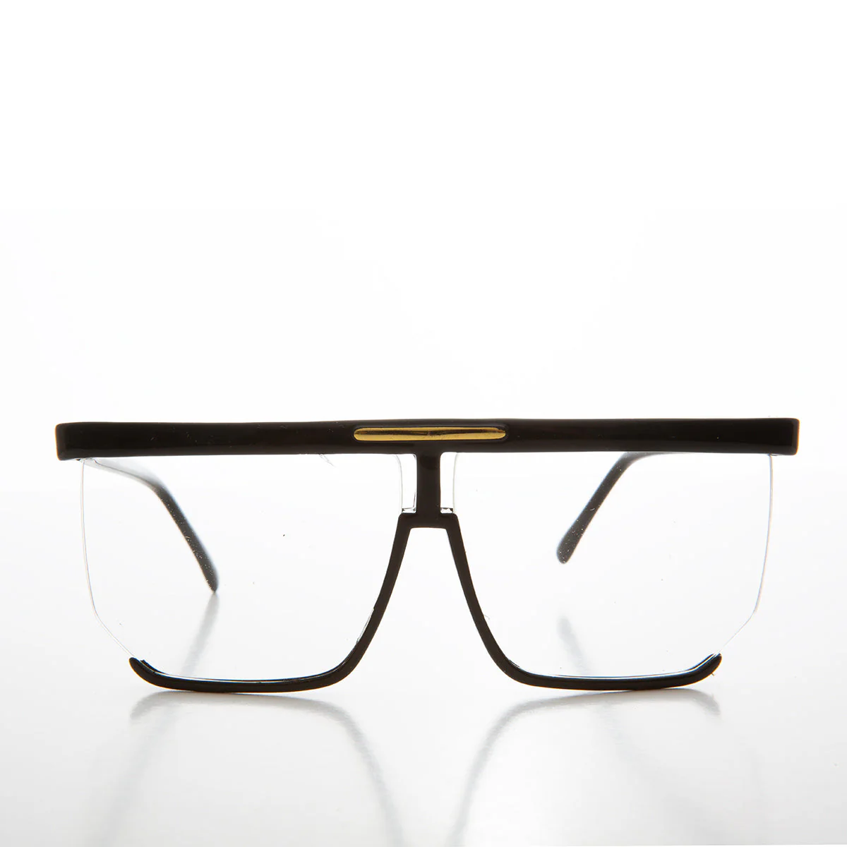 Flat Top Protective Safety Eyeglasses - Plot