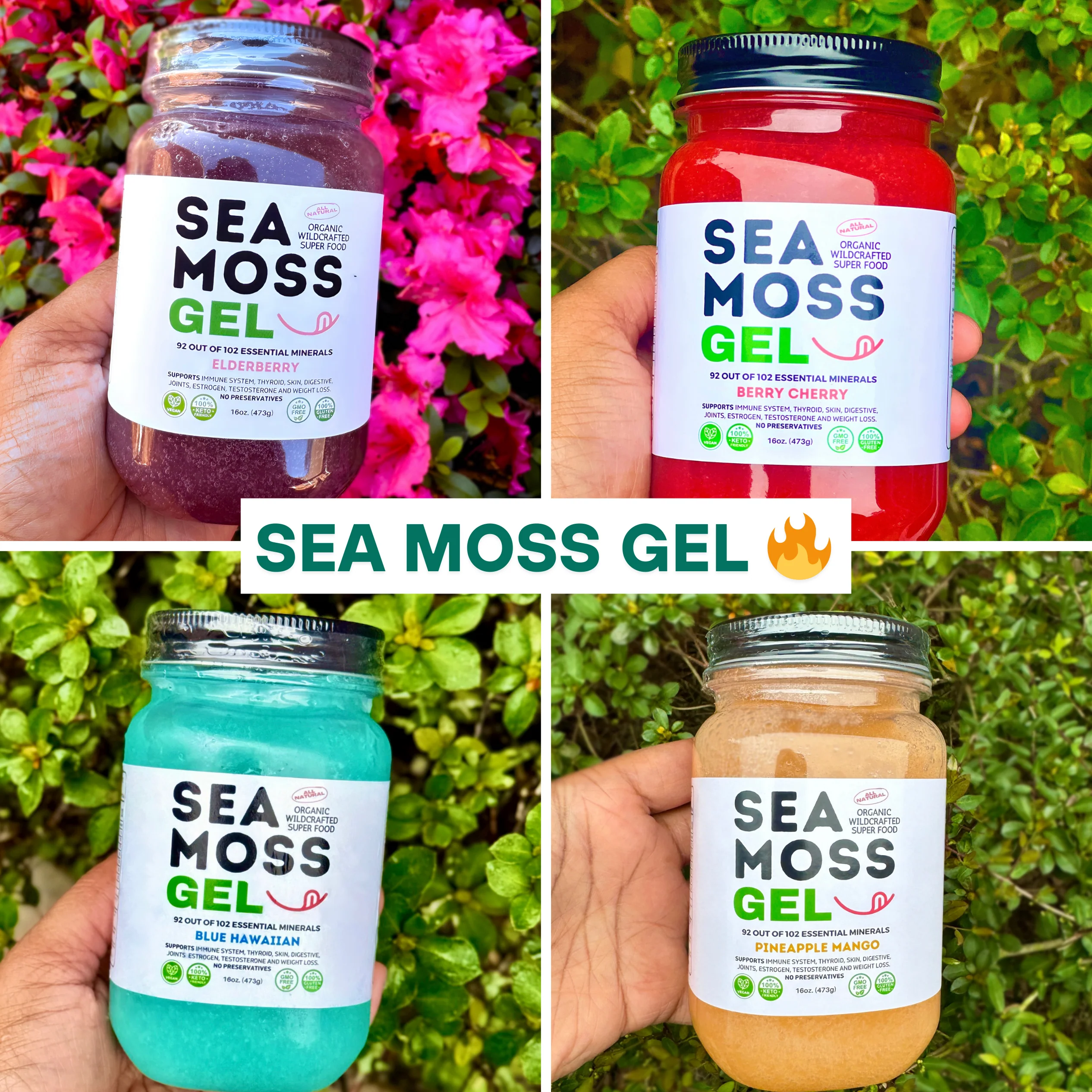 Flavored Sea Moss Gel - Dr. Sebi Inspired 100% Raw Organic - Wild Harvested Sea Moss - Image 11