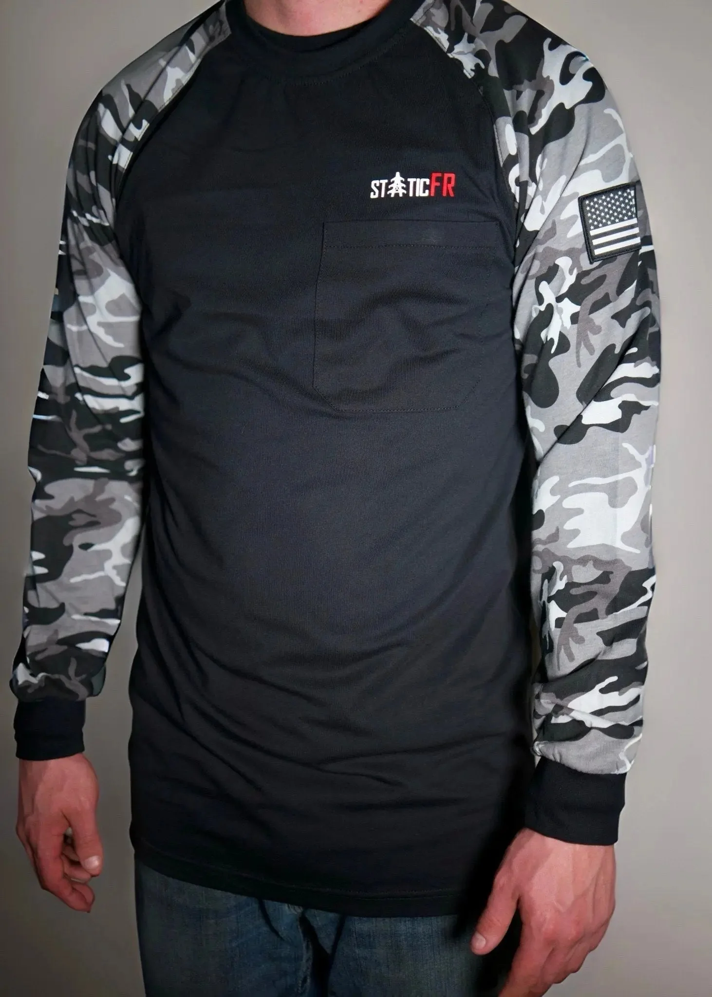 FR Camo Shirt - Black/Gray - Image 3