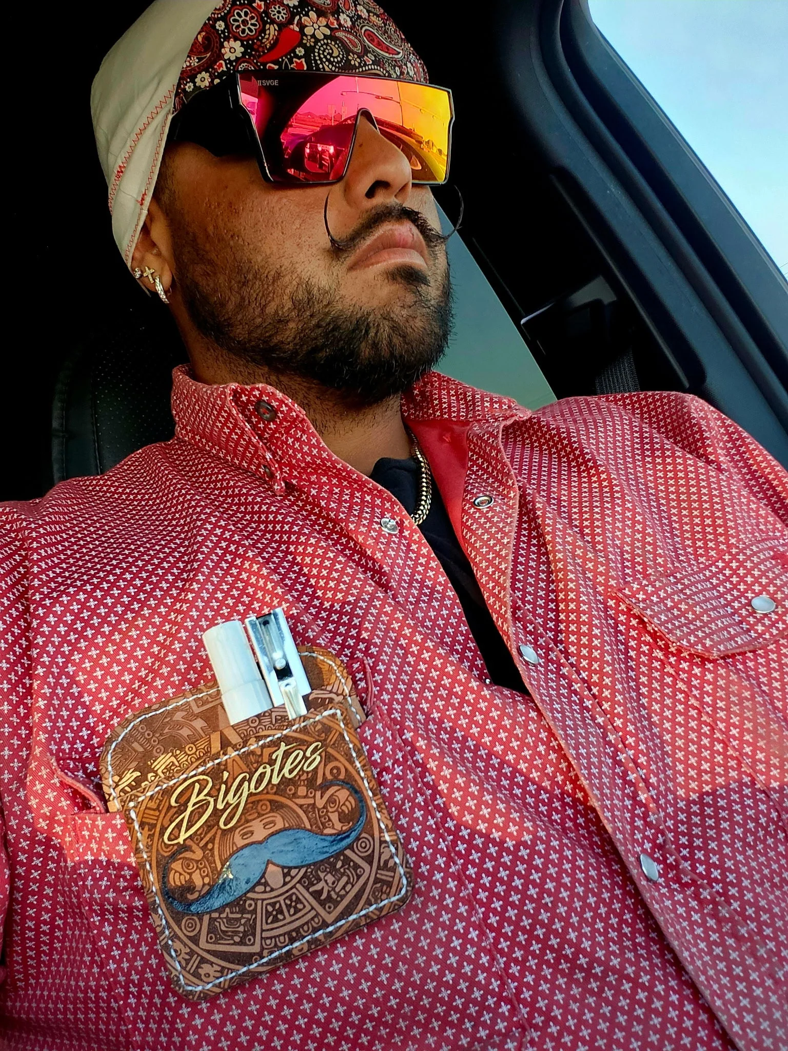 FR Pearl Snap Work shirt - Alpha Red - Image 5