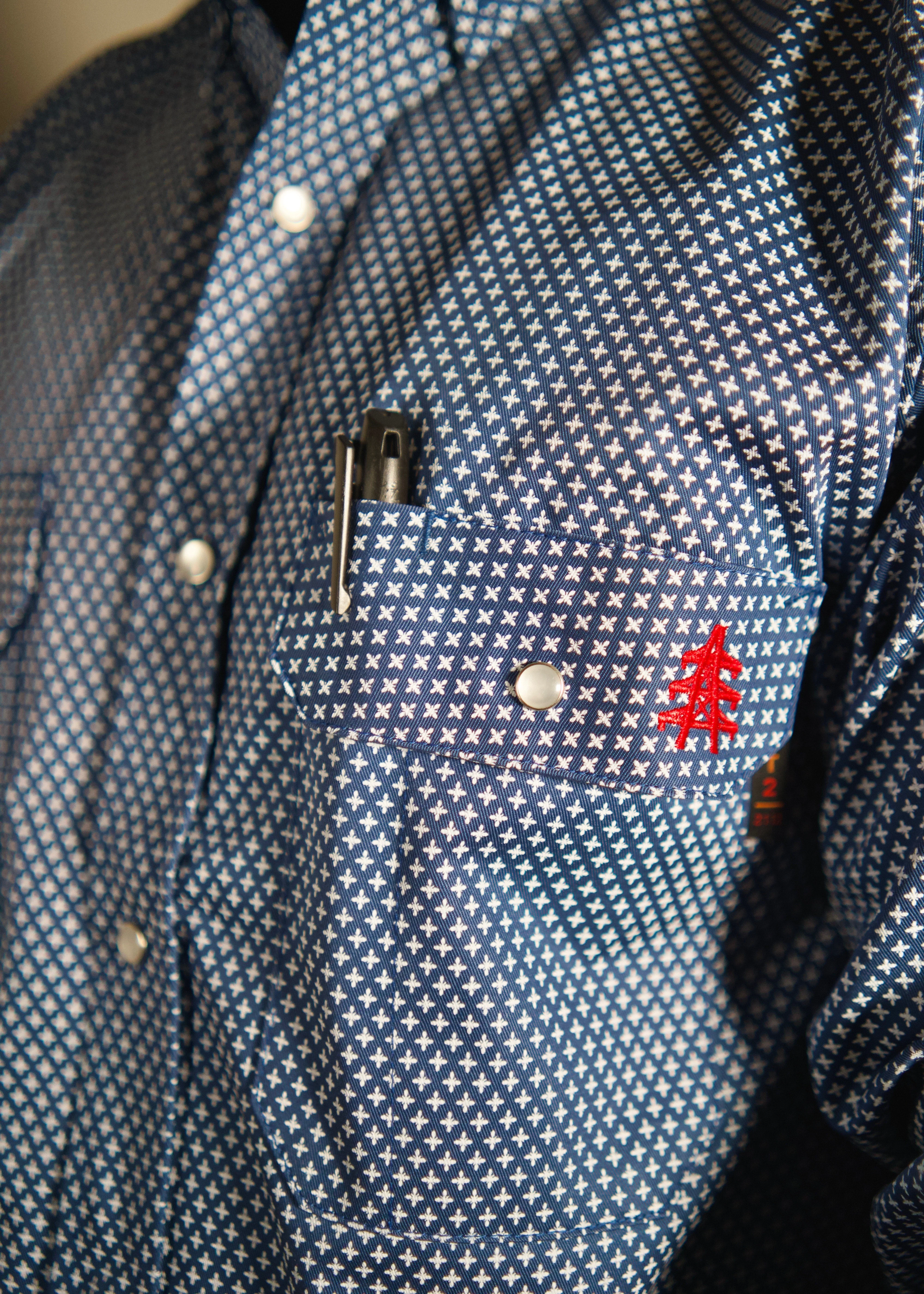 FR Pearl Snap Work Shirt - Honor Navy - Image 3