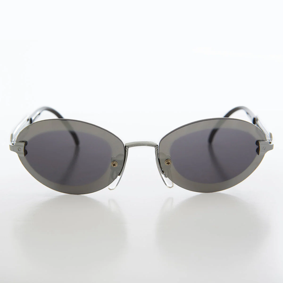 Funky Industrial Oval Vintage Sunglass - Apoc - Image 2