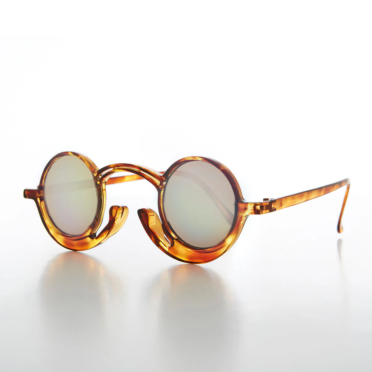 Funky Round Unique Steampunk Sunglasses - Pepe - Image 6