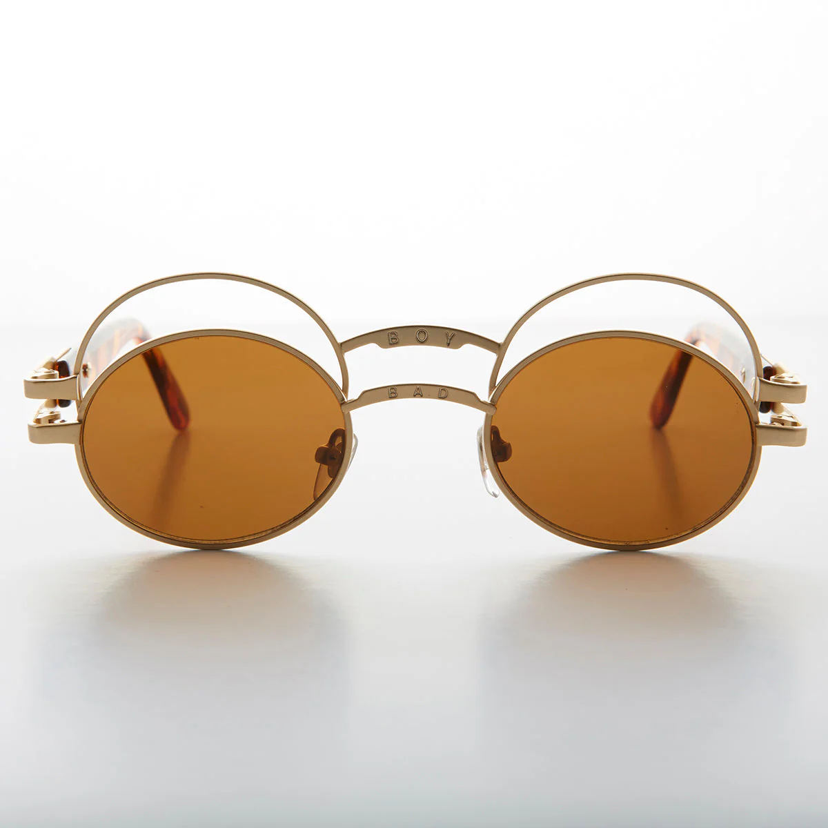 Futuristic Oval Sunglass with Double Eyelid - Ace - Image 2