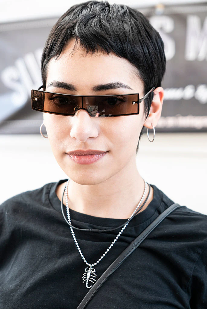 Futuristic Punk Goth Rave 1990s Vintage Sunglass - Revamp - Image 3