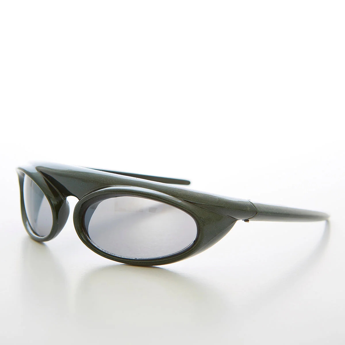 Futuristic Wrap Around Goggle Vintage Sunglass - Zurich - Image 4