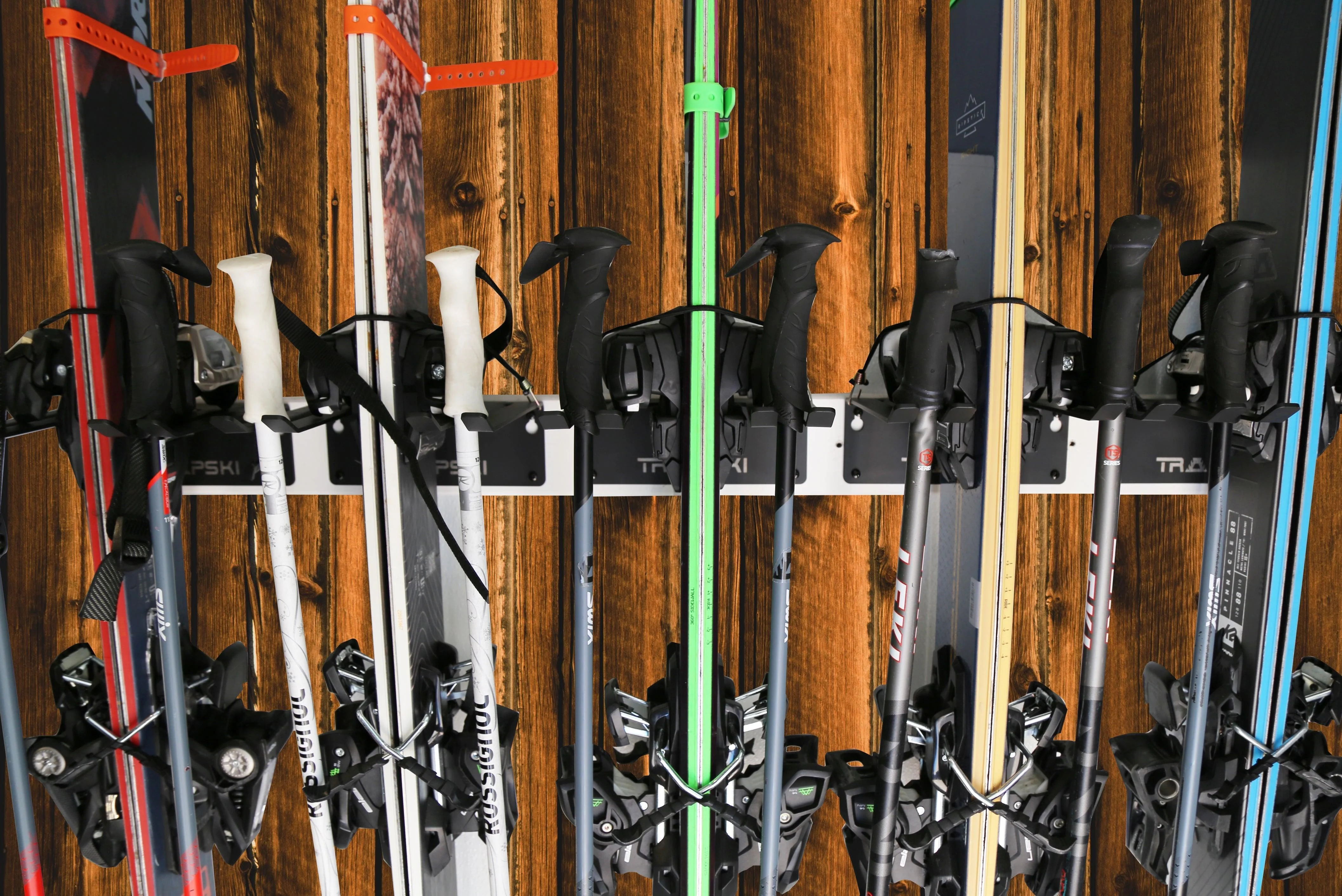 Garage Wall Rack Organizer for Yard Tools, Gear & Equipment, Skis or Snowboard by Bindings - Image 9